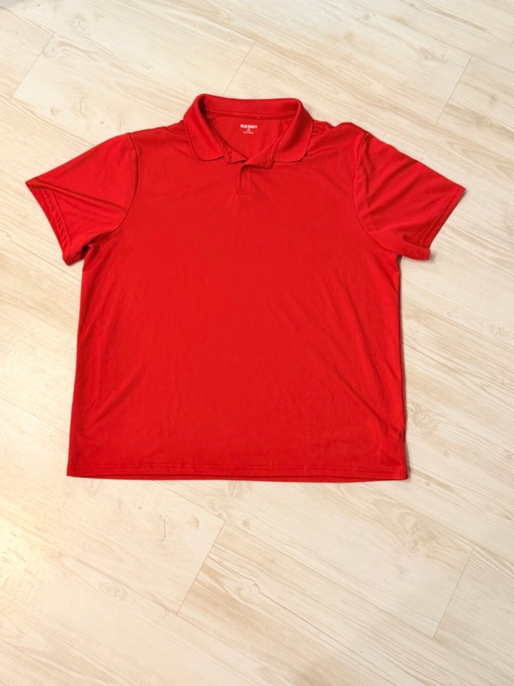 Old Navy Go-Dry Polo Shirt Red XXL Mens Golf